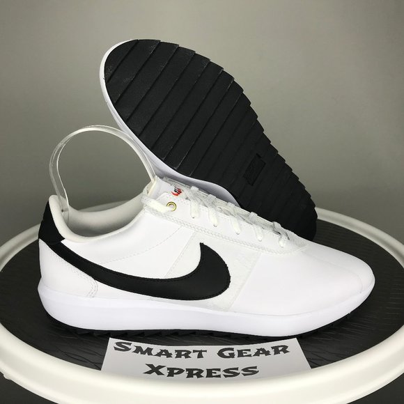 Nike Shoes - NEW Nike Cortez G Golf White Black Golf Shoes
